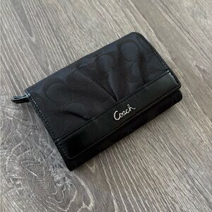 COACH Vintage Y2K Ashley Medium TriFold Signature Classic Jacquard Wallet